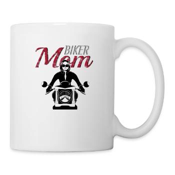 Motard Maman Moto Maman Femme Sexy sur Moto - Mug blanc - blanc - Droite