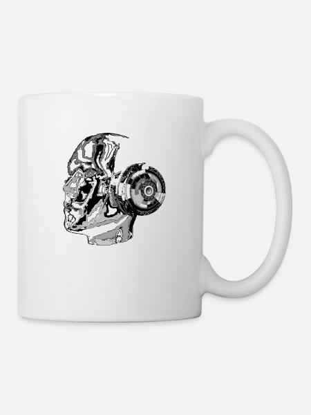 Künstliche Intelligenz K. I. , Roboter - Tasse - Weiß