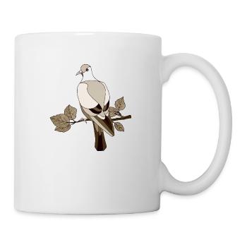 Vogel - Tasse - Weiß - Rechts