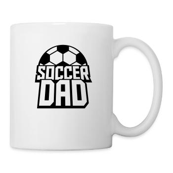 Champion Soccer Dad Logo - Mug blanc - blanc - Droite