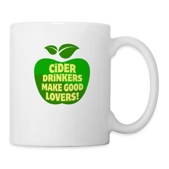 Cider Drinkers make good Lovers Apfelwein Cidre - Mug - white - Right