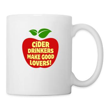 Cider Drinkers make good Lovers Apfelwein Cidre - Mug - white - Right