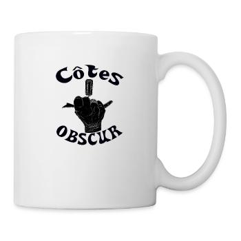 côtes obscure d'une femme vigneron - Mug blanc - blanc - Droite