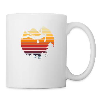 Vintage Mountain Sports Retro Rock Climbing - Mug - white - Right
