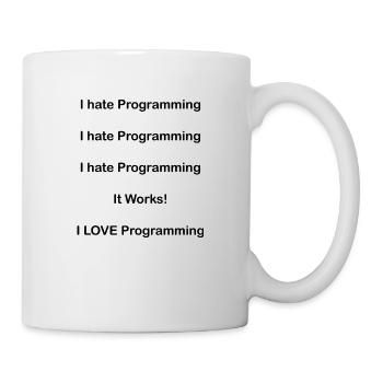 We Love Programing - Tasse - Weiß - Rechts