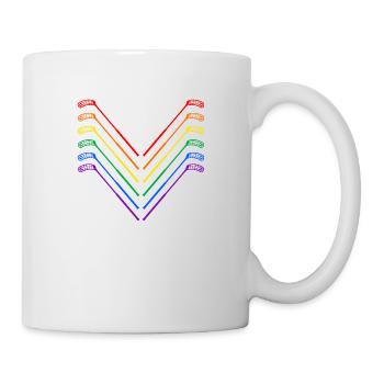 floorball multicolor unihockey - Tasse - Weiß - Rechts