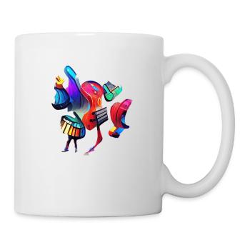 Instruments de musique abstraits - Mug blanc - blanc - Droite