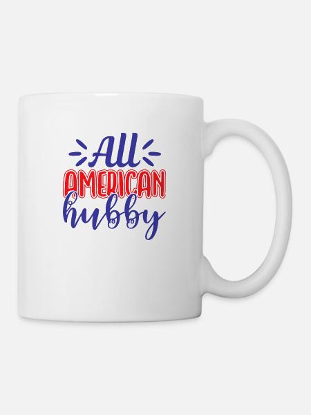 All American Hubby - Tasse - Weiß