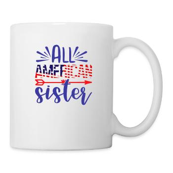All American Sister - Mug blanc - blanc - Droite