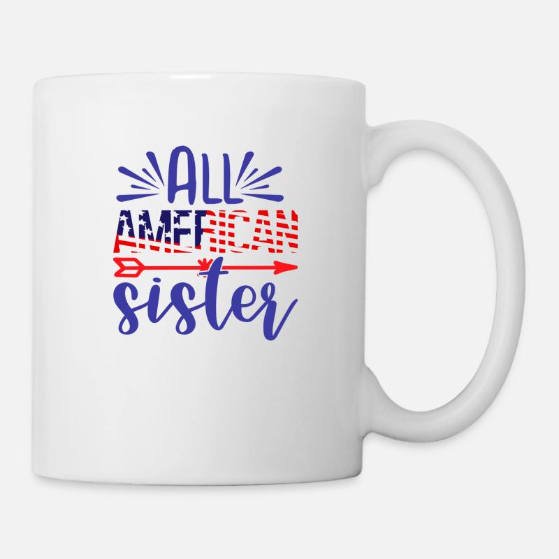 All American Sister - Mug blanc - blanc