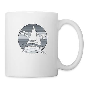 Segelboot - Tasse - Weiß - Rechts