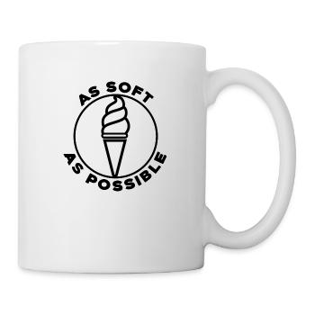 softeis in der waffel naschkatze nice ice soft - Tasse - Weiß - Rechts