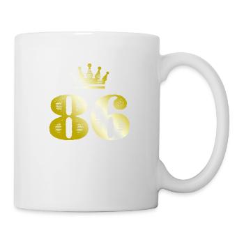 86 Number Crown Gold - Mug - white - Right