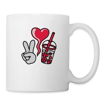 Peace Love Bubble Tea - Mug - white - Right