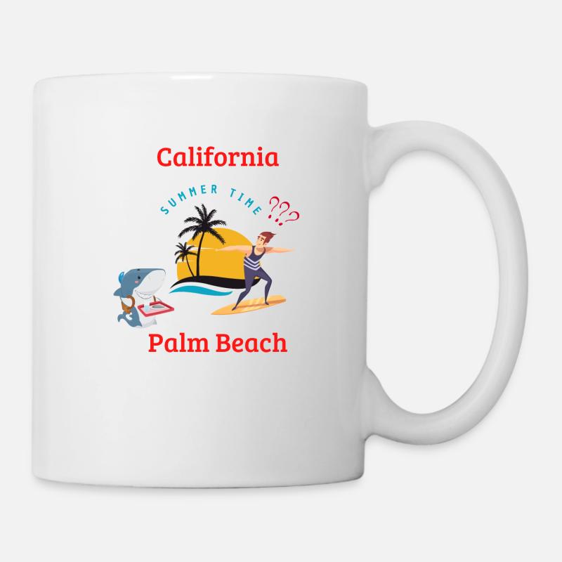 Palm Beach - Tasse - Weiß