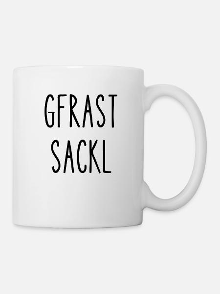 Gfrastsackl - Wienerisch / Tasche, Shirt, Pullover - Tasse - Weiß