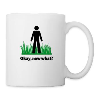 Go outside, touch grass. - Mug - white - Right