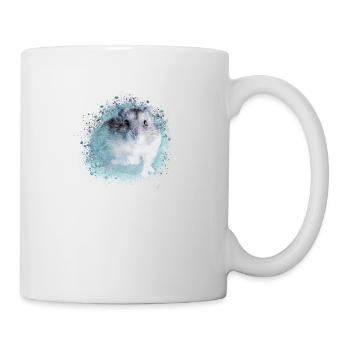 zwerghamster,hamster,weiss,graffiti,malerei - Tasse - Weiß - Rechts