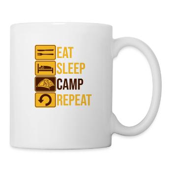 Eat Sleep Camp Repeat - Mug - white - Right