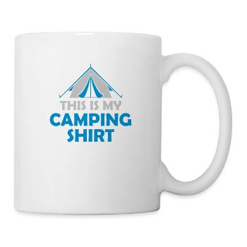 Camping Shirt Wilderness Séjour - Mug blanc - blanc - Droite