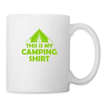 Chemise de tente de camping Wilderness - Mug blanc - blanc - Droite
