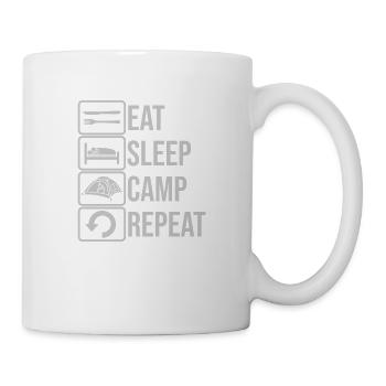 Tent Eat Sleep Camp - Mug - white - Right