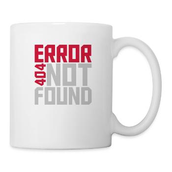 Error 404 not found - Mug - white - Right