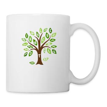 Alphabet leaf tree - Mug - white - Right