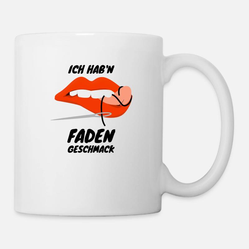Fader Geschmack vs Fadengeschmack im Mund. - Tasse - Weiß