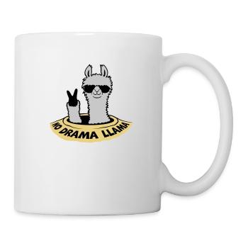 Lama de la paix du fond du trou - Mug blanc - blanc - Droite