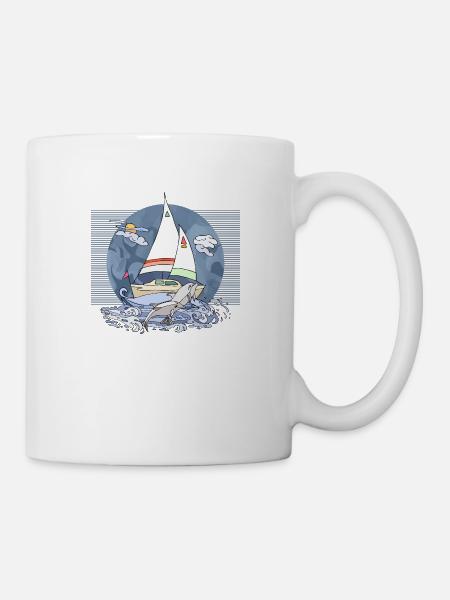 Segelboot - Tasse - Weiß