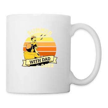 summer with dad 2022 - Mug blanc - blanc - Droite