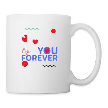 Love forever - Tasse - Weiß - Rechts