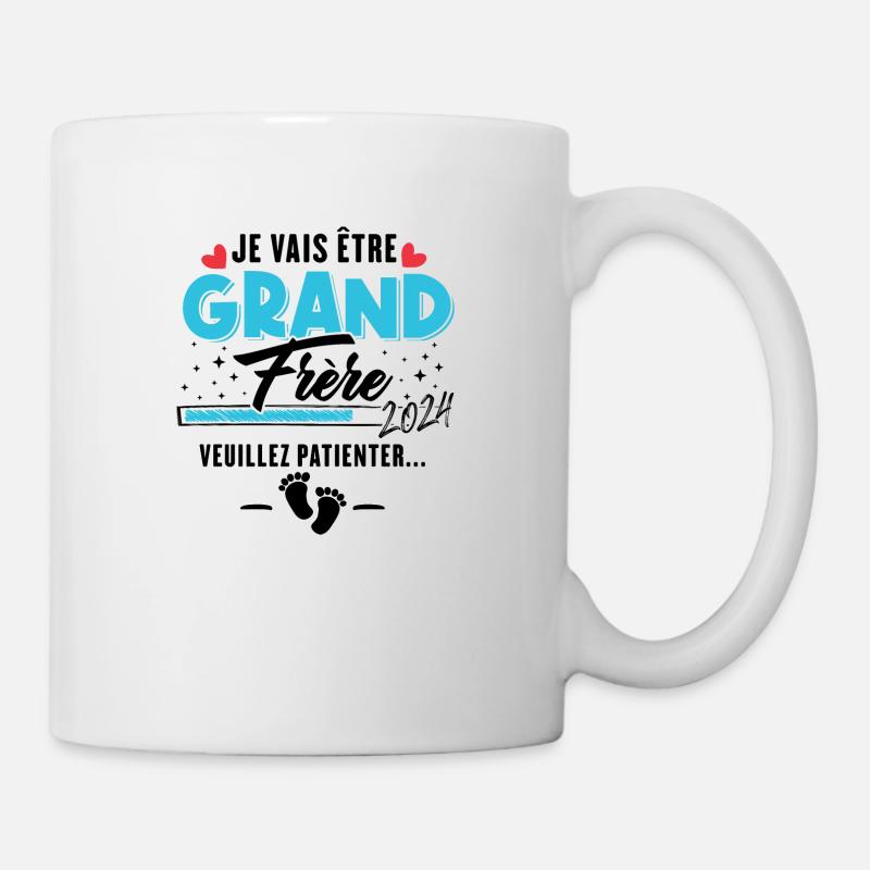 Je Vais Être Grand Frère 2024 - Mug blanc - blanc