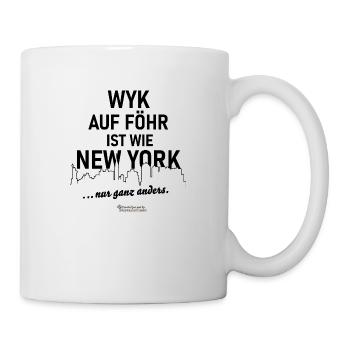 Wyk auf Föhr - Tasse - Weiß - Rechts
