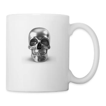 Silver Skull - silber schädel 3D - Tasse - Weiß - Rechts