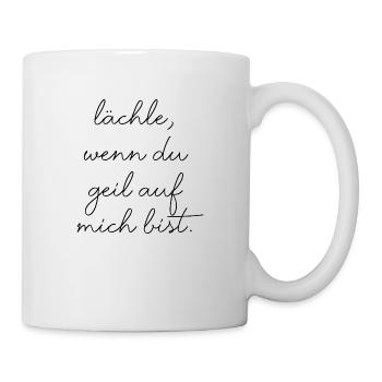 lächeln Party saufen feiern sexy lifestyle Spaß - Tasse - Weiß - Rechts