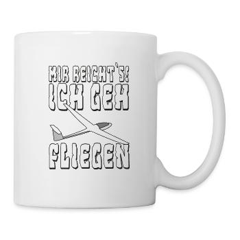mir reichts ich geh fliegen - Tasse - Weiß - Rechts