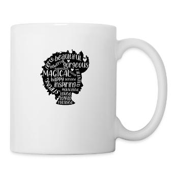 black woman girl magic boss black lives matter - Mug - white - Right