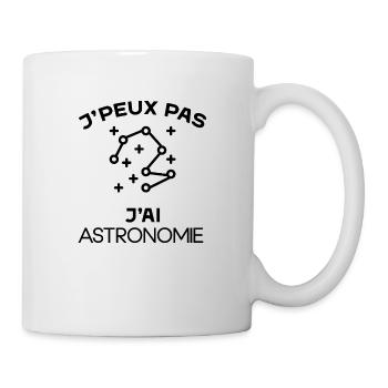 J'peux pas j'ai astronomie cadeau astronomie homme - Mug blanc - blanc - Droite