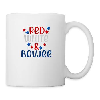 red white boujee 4th Of July America - Mug - white - Right