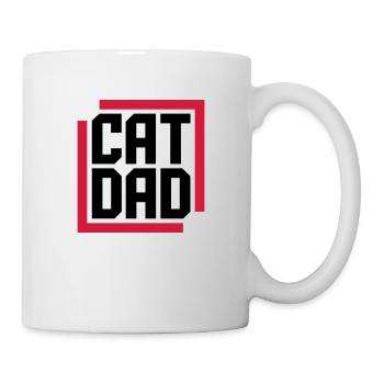 Cat Dad Logo Design - Tasse - Weiß - Rechts