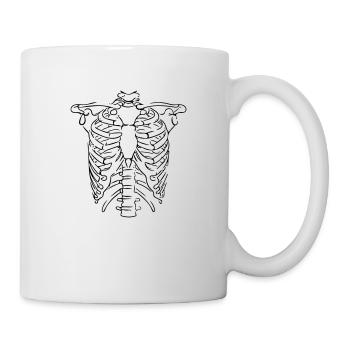 Chest Line Art - Minimalist - Mug - white - Right