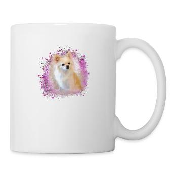 Chihuahua, ,chien,rose,peinture,coloré,graffiti - Mug blanc - blanc - Droite