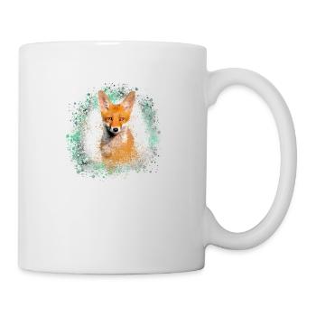 fuchs , graffiti, peinture, renard, aquarelle - Mug blanc - blanc - Droite