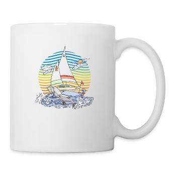Segelboot - Tasse - Weiß - Rechts