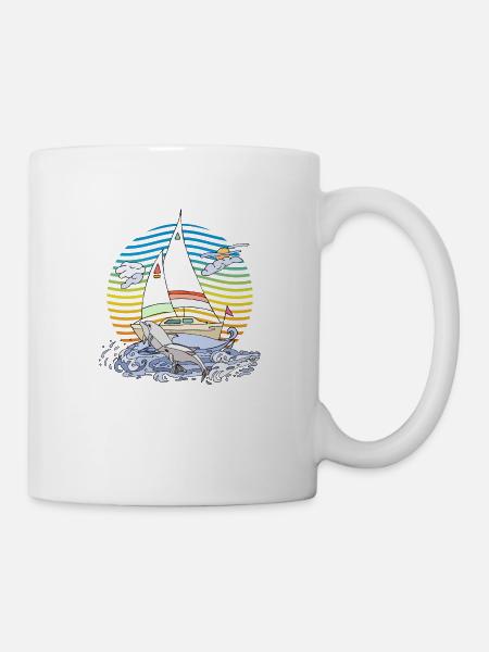 Segelboot - Tasse - Weiß