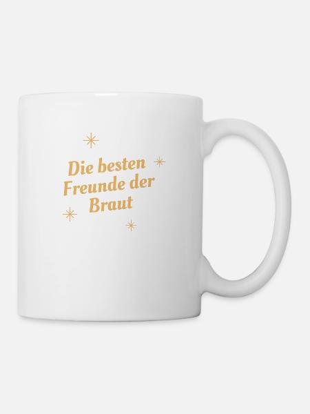Die beste Freundin der Braut - Tasse - Weiß