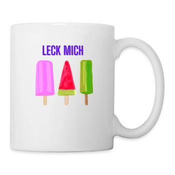 LECK mich ! Das Eis für den Sommer - Tasse - Weiß - Rechts