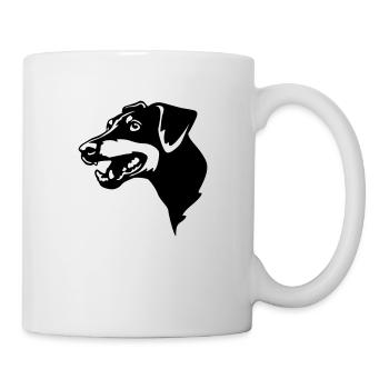 Manchester Terrier Head - Mug - white - Right